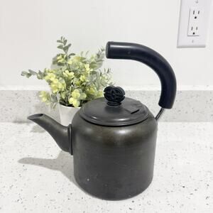 Vintage Calphalon 2-Quart Hard Anodized Tea Kettle Rustic Decor